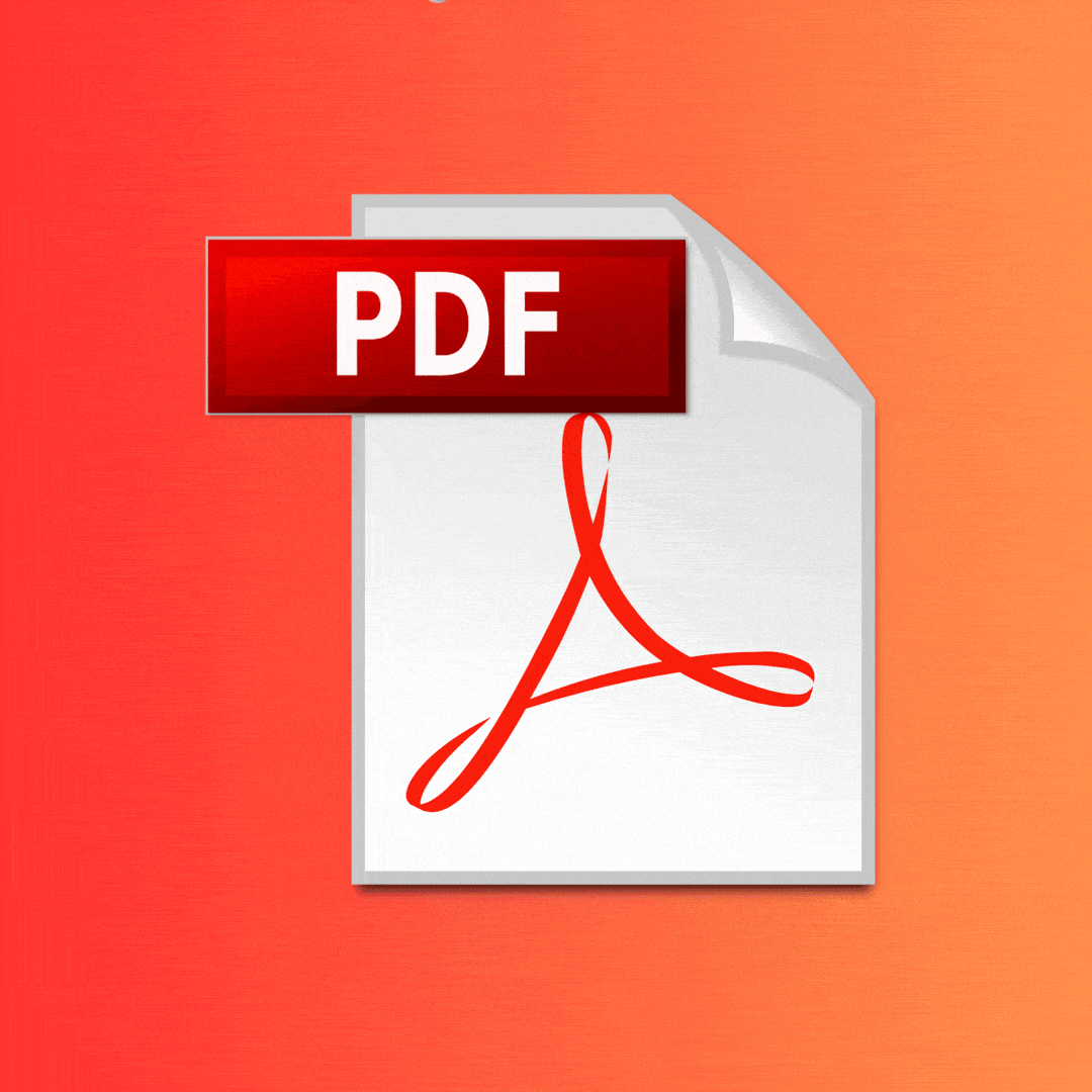 A PDF icon being ripped apart 