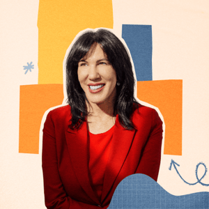 Joy Gendusa, a woman with dark hair in a business suit