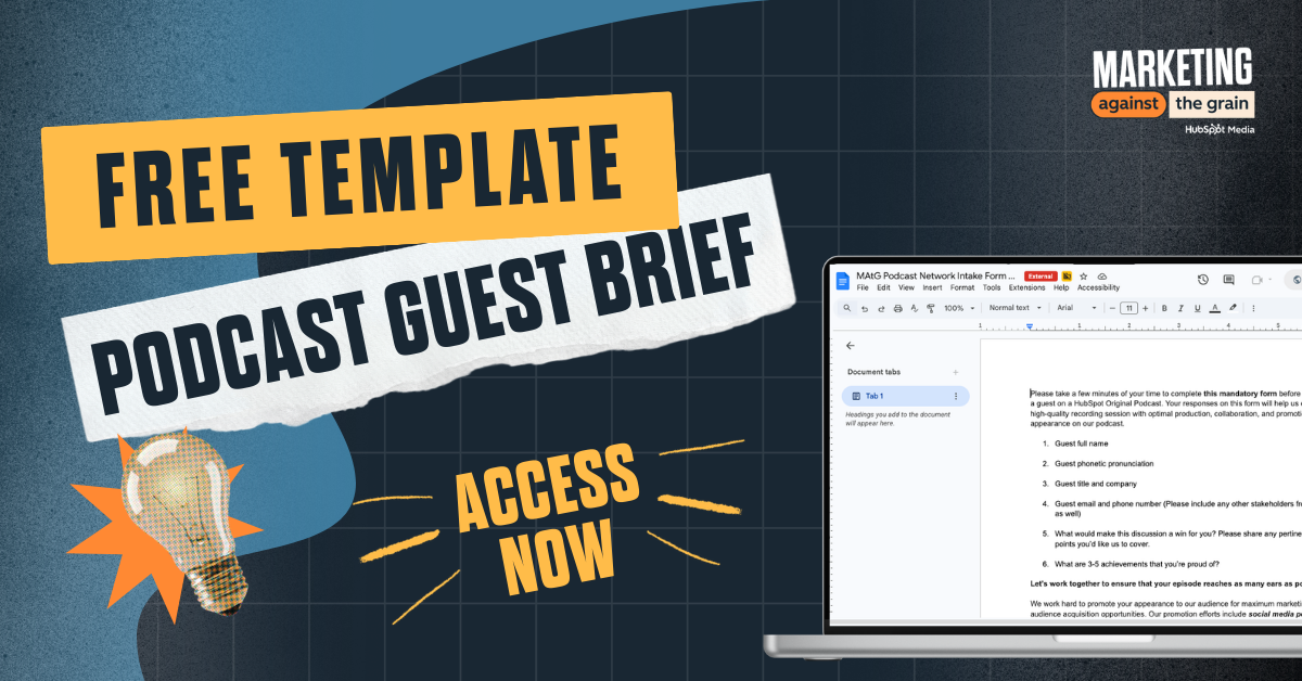 Free template: Podcast guest brief