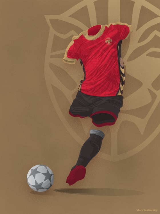 Wakanda's imagined World Cup away kit