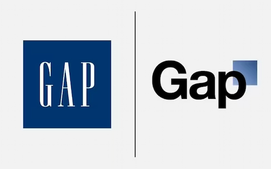Gap logo before and after